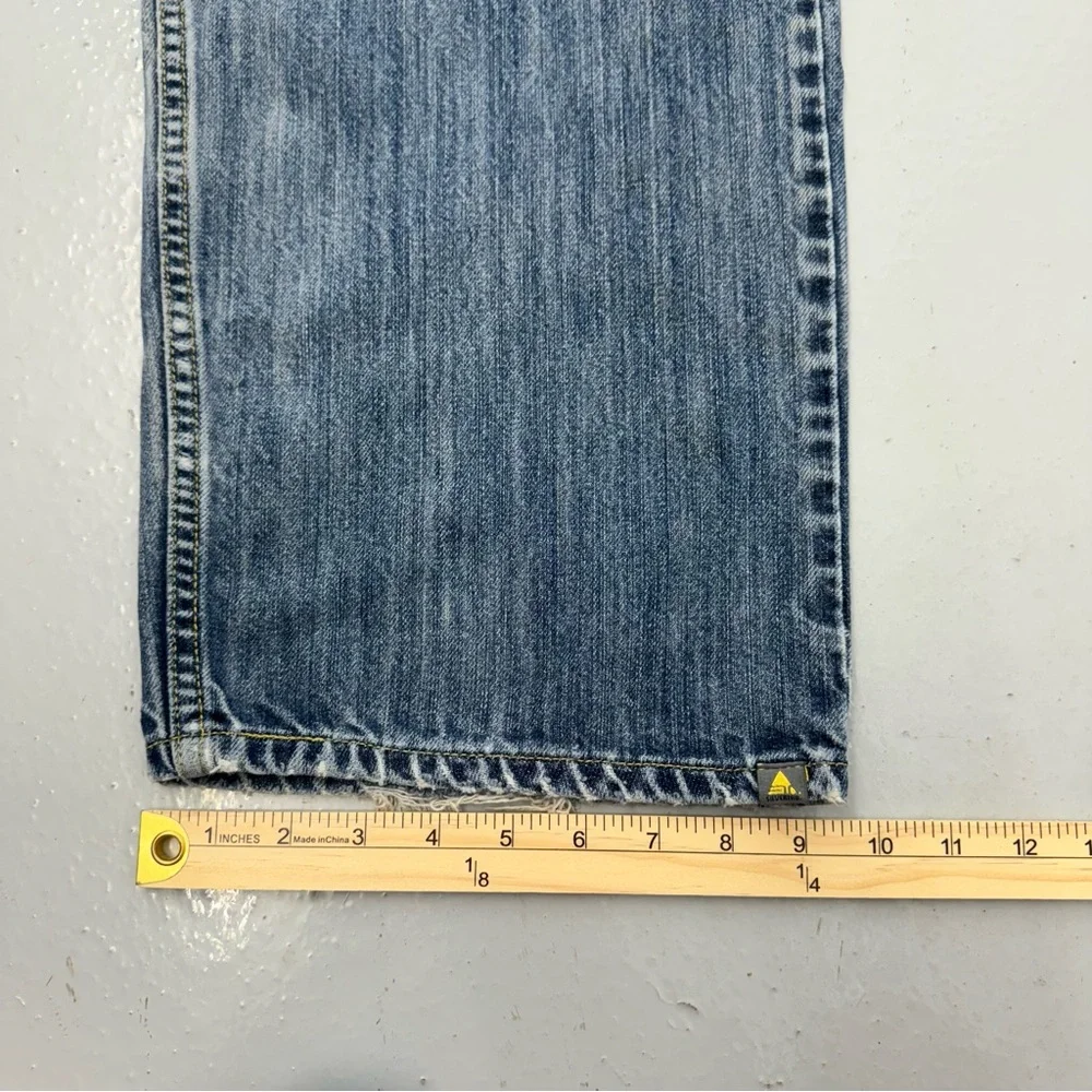 Y2K Levi’s Silvertab Jeans Low Loose Baggy Wide Skater Distressed - Picture 7 of 10